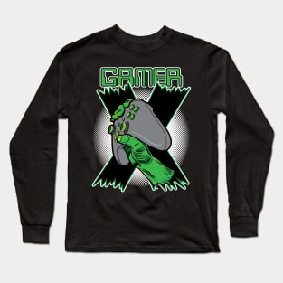 Severed arm holding Game Controller Long Sleeve T-Shirt